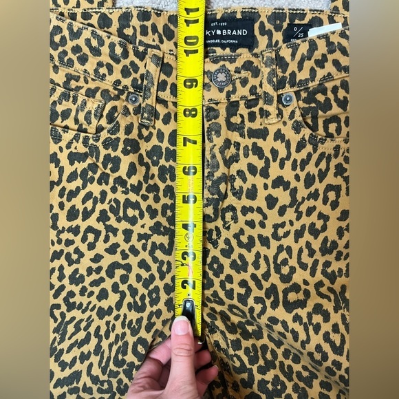 Lucky Brand leopard print Bridgette skinny jeans size 0 - Picture 9 of 11